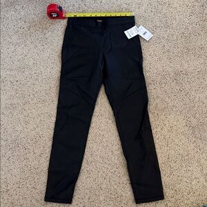 NWT free people, faux, leather Black leggings  sz 26